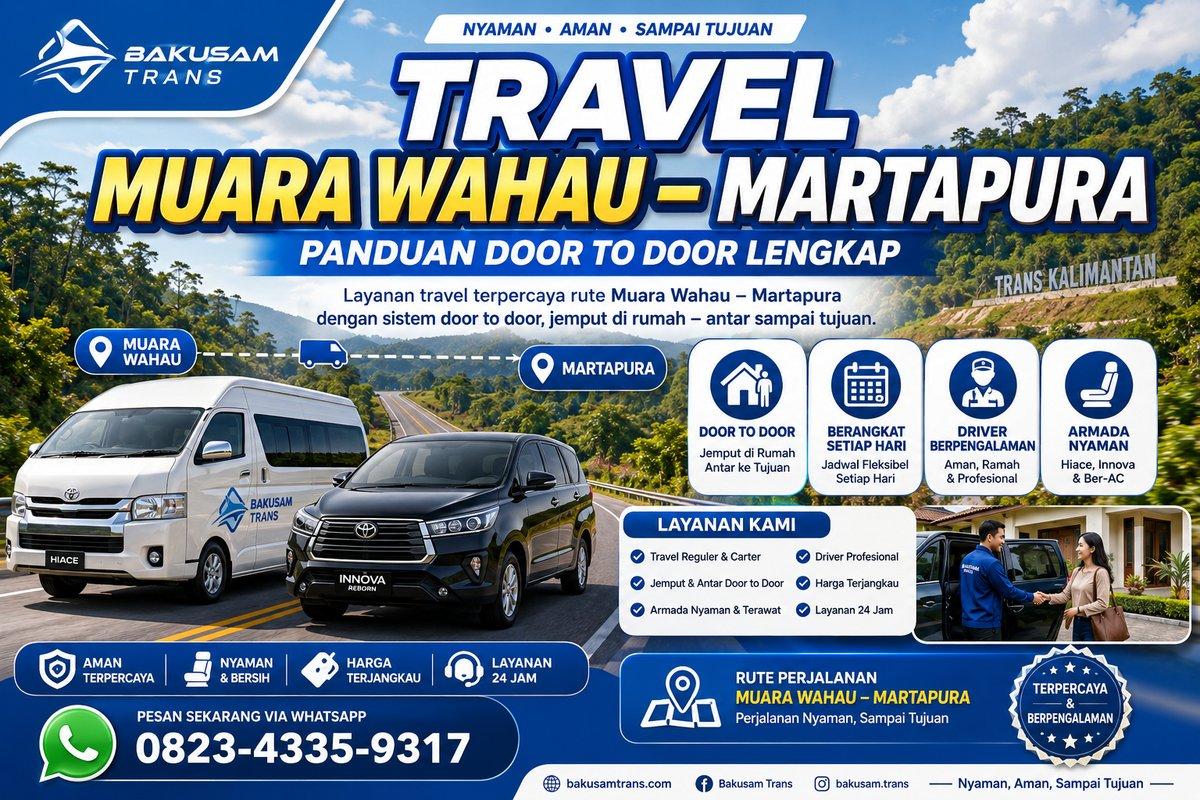 Travel Muara Wahau Ke Martapura
