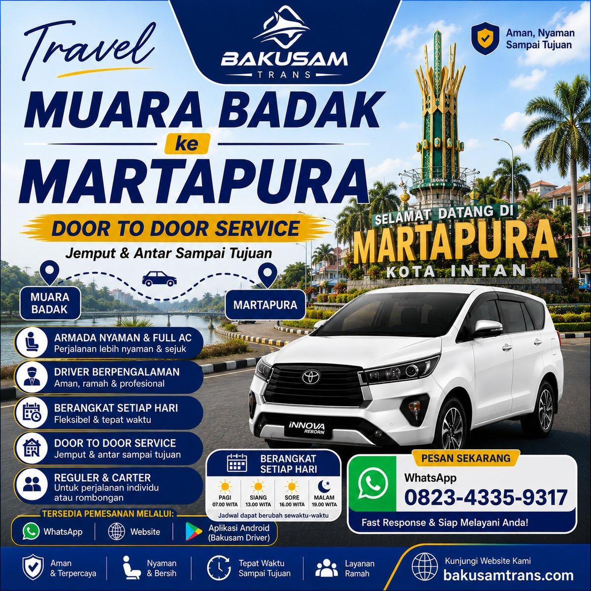 Travel Muara Badak Ke Martapura