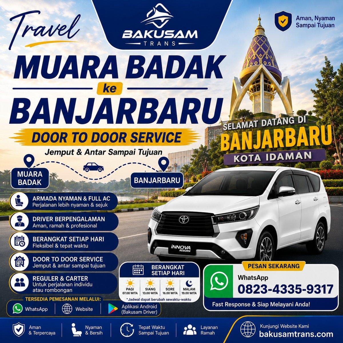 Travel Muara Badak Ke Banjarbaru